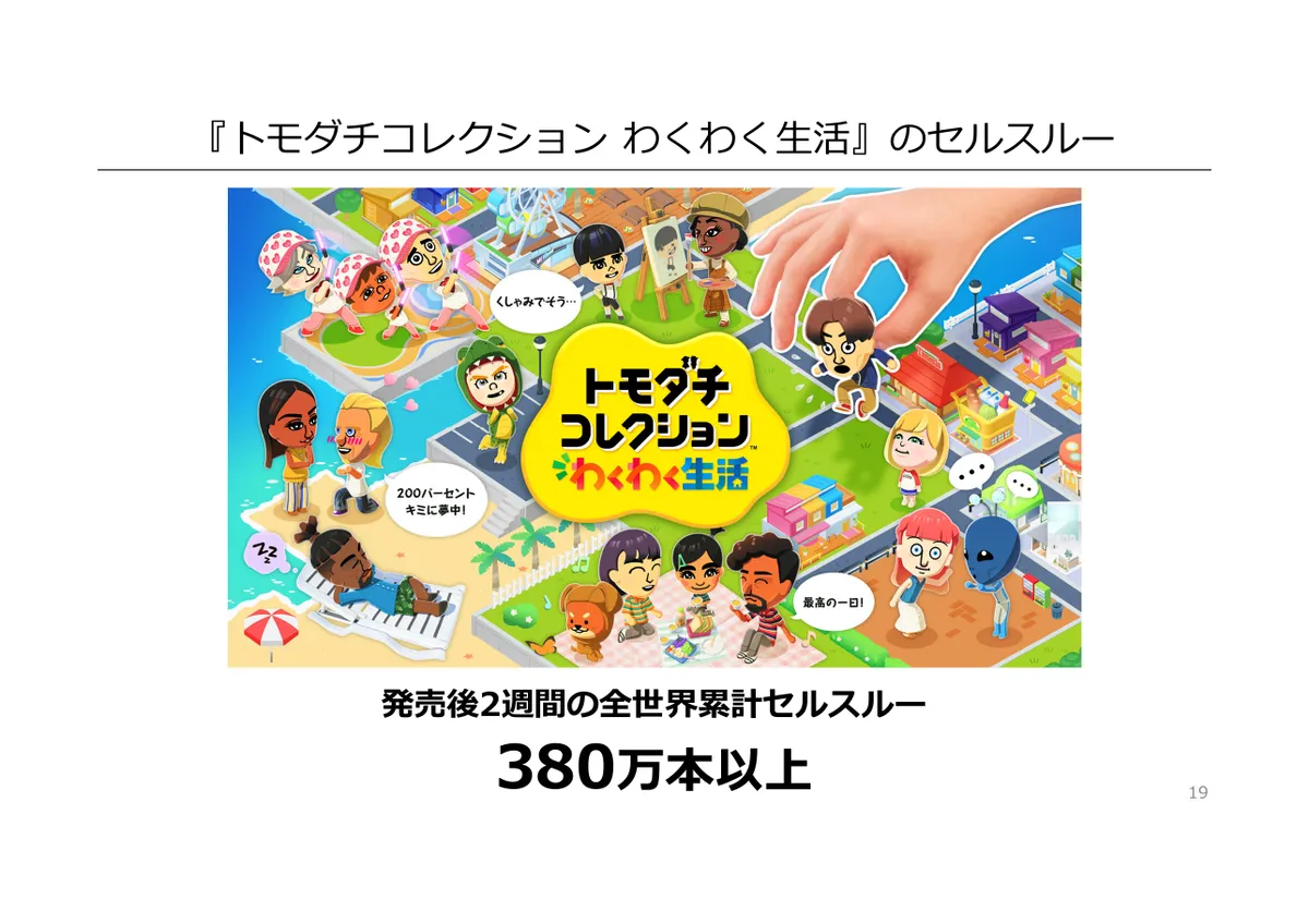任天堂株式会社「2026年3月期 決算説明資料」19 ページ目